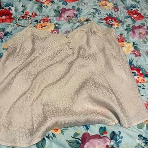 Abercrombie silk and lace cami (cream leopard)